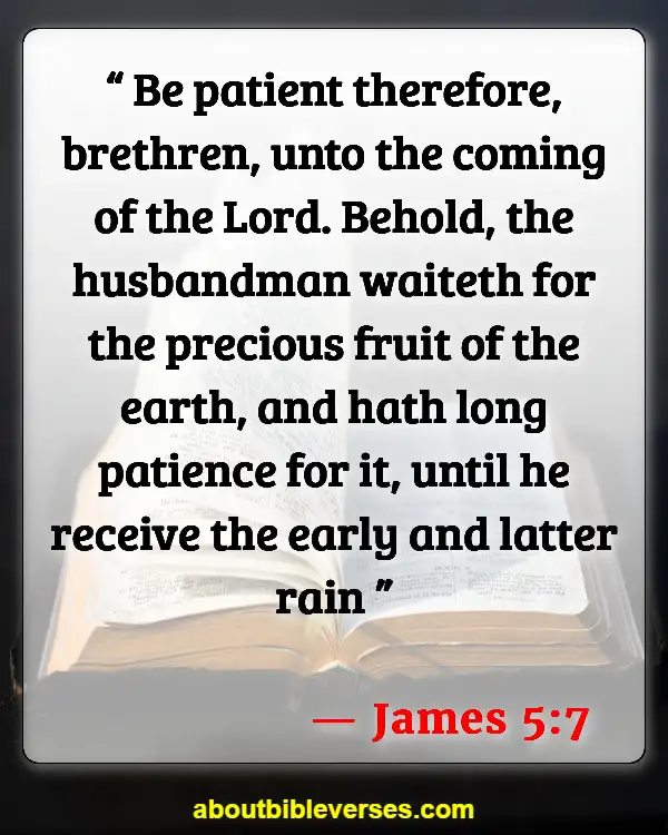 Bible Verses About Waiting Patiently (James 5:7)