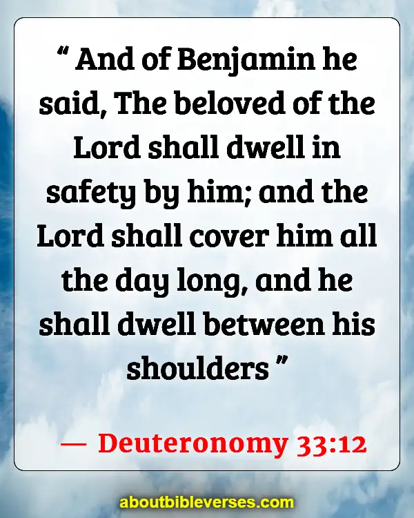 Bible Verses About Sleeping Well (Deuteronomy 33:12)
