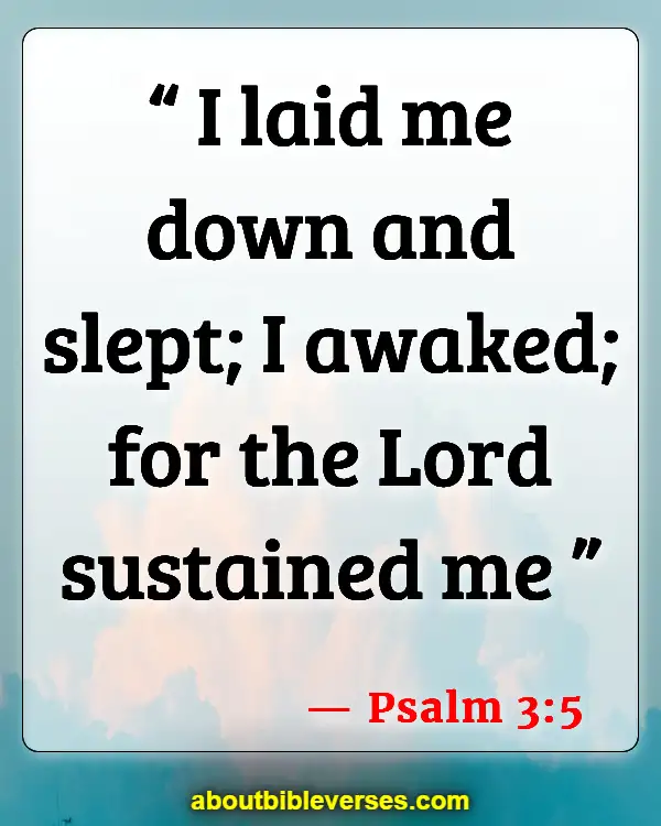 Bible Verses About Sleeping Well (Psalm 3:5)