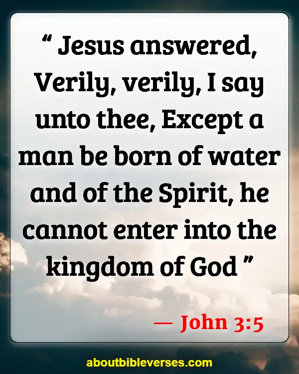 Bible Verses About The Sacrament Of Baptism (John 3:5)