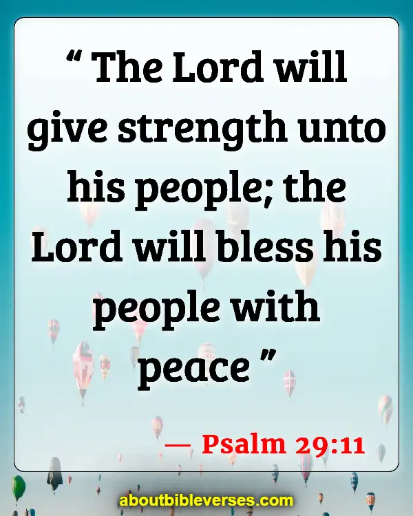 Bible Verses About Curses And Blessings (Psalm 29:11)