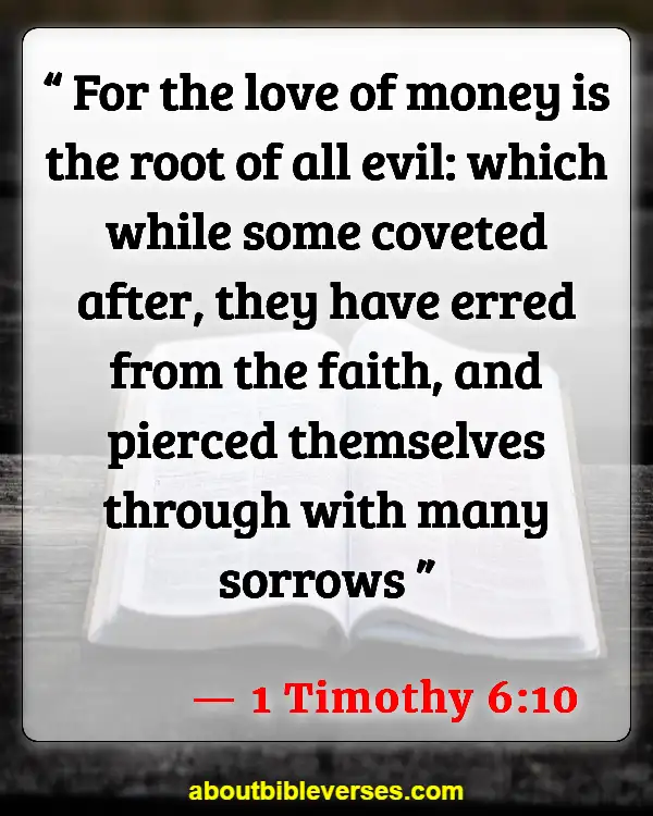 Bible Verses About Financial Problems (1 Timothy 6:10)