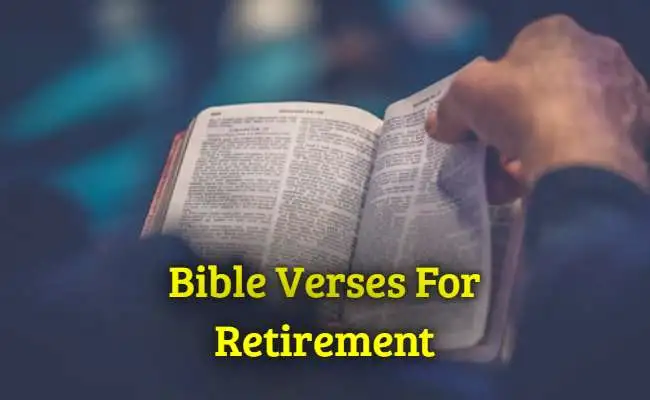 Bible Verses For Retirement