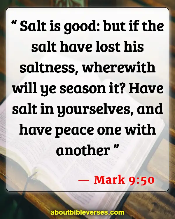 Bible Verses For Seek Peace And Pursue It (Mark 9:50)