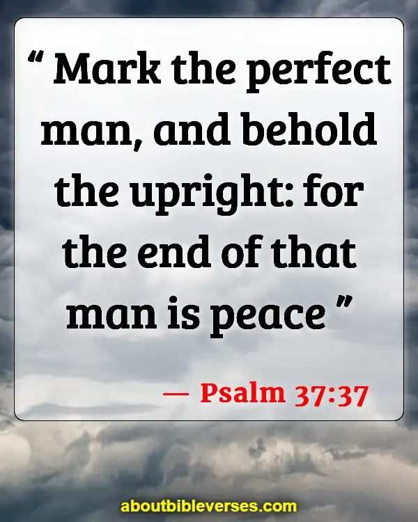 Bible Verses For Seek Peace And Pursue It (Psalm 37:37)