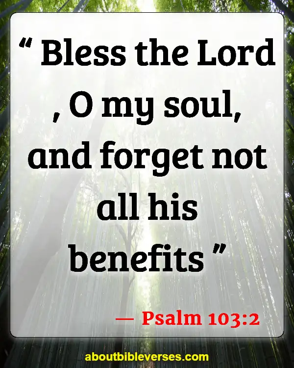 Bible Verses For Thankful Blessed Sunday (Psalm 103:2)