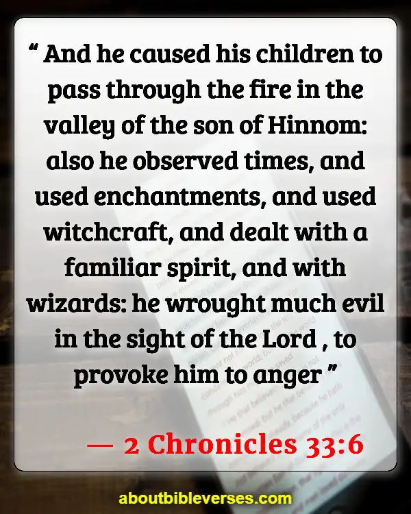 Bible Verses On Magic And Sorcery (2 Chronicles 33:6)