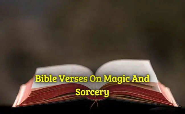 Bible Verses On Magic And Sorcery