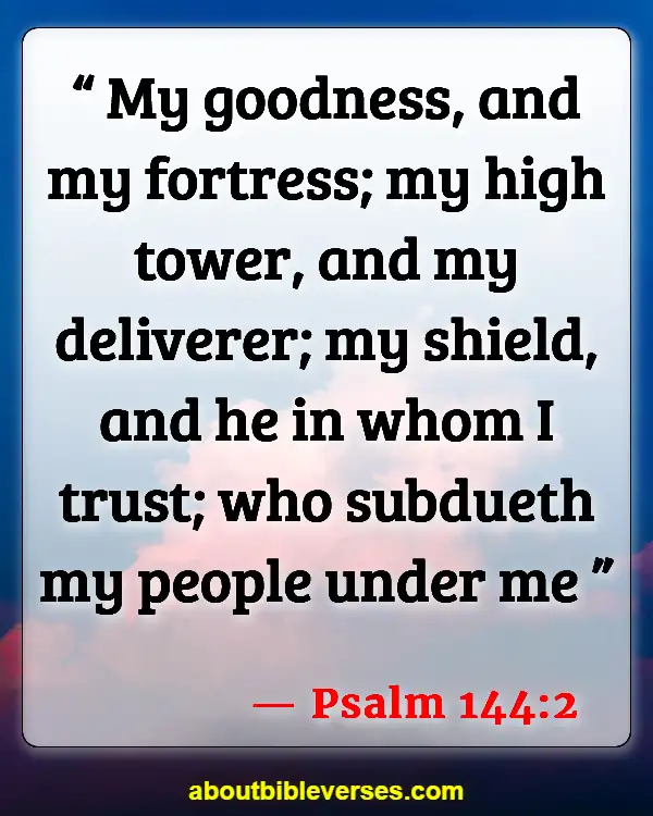 Bible Verses About Warriors (Psalm 144:2)