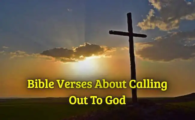 Bible Verses About Calling Out To God