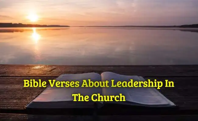 Bible Verses About Leadership In The Church