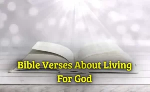 Bible Verses About Living For God