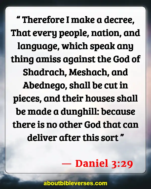 Bible Verses About Making Fun Of God (Daniel 3:29)