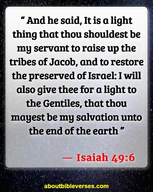 Bible Verses About Mission And Vision (Isaiah 49:6)