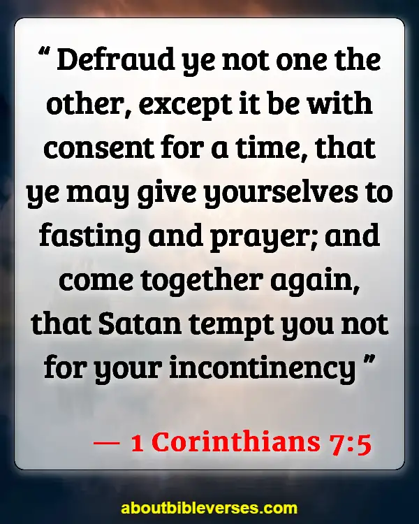 Bible Verses About Satans Distractions (1 Corinthians 7:5)