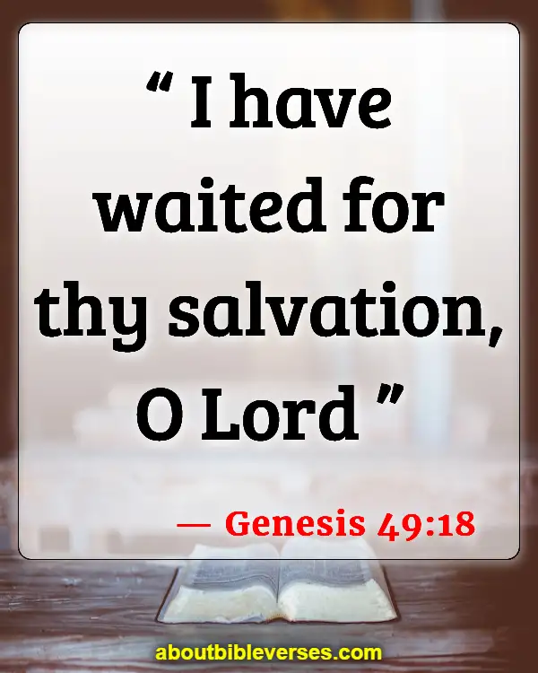 Bible Verses About Waiting For God (Genesis 49:18)
