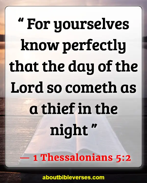 Bible Verses About Waiting For Jesuss Return (1 Thessalonians 5:2)