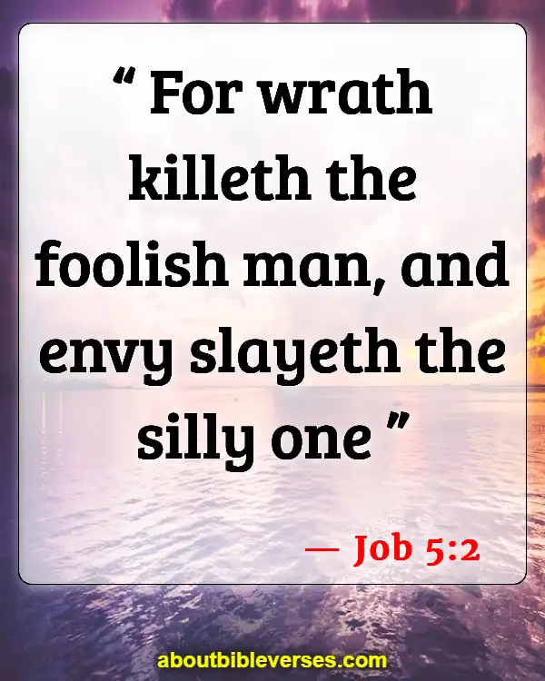 Bible Verses Be Angry But Do Not Sin (Job 5:2)