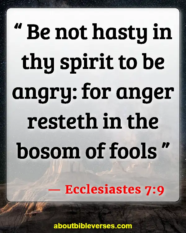 Bible Verses Do Not Go To Bed Angry (Ecclesiastes 7:9)