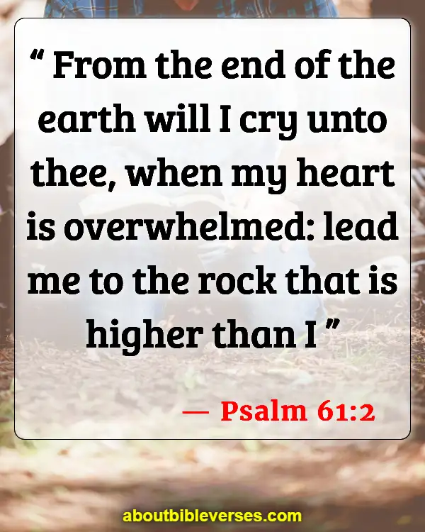 Bible Verses For Crying Out To God In Desperation (Psalm 61:2)