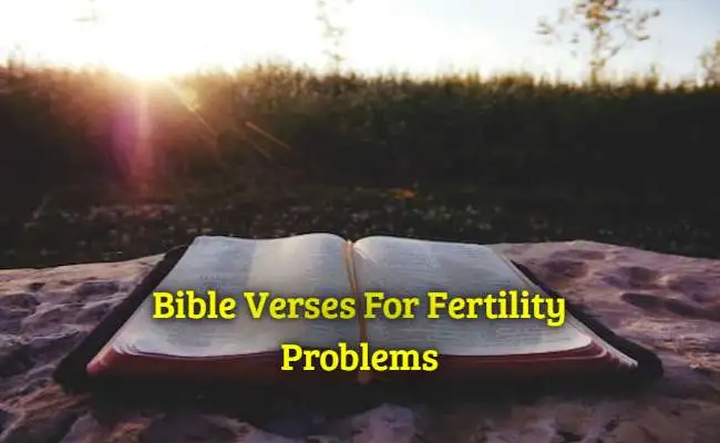 Bible Verses For Fertility Problems