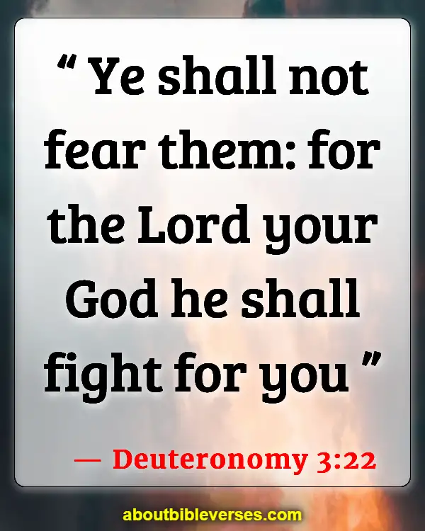 Bible Verses For War Against Enemies (Deuteronomy 3:22)