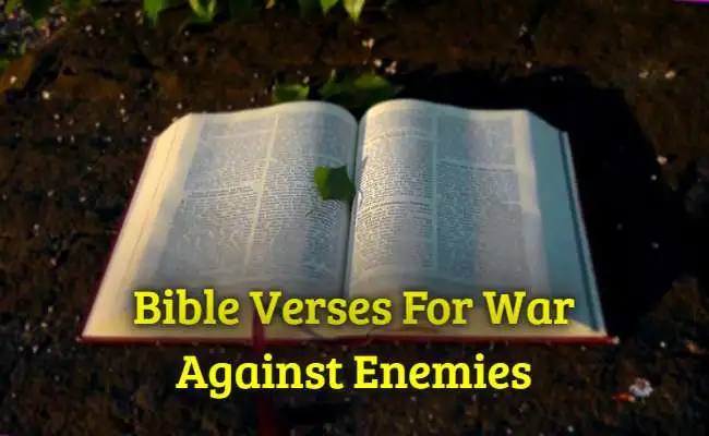 Bible Verses For War Against Enemies