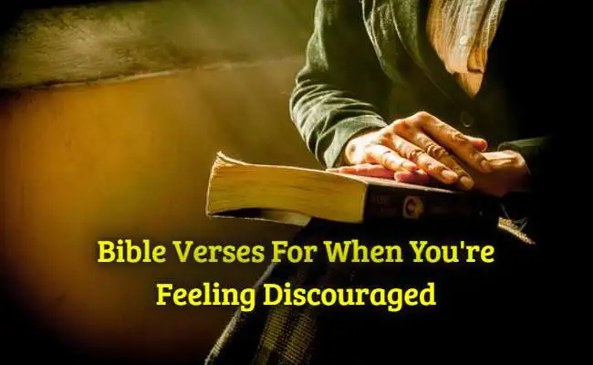 Bible Verses For When You're Feeling Discouraged
