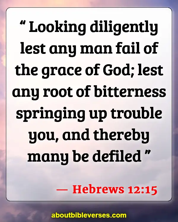 Bible Verses On Letting Go Of Past Hurt (Hebrews 12:15)
