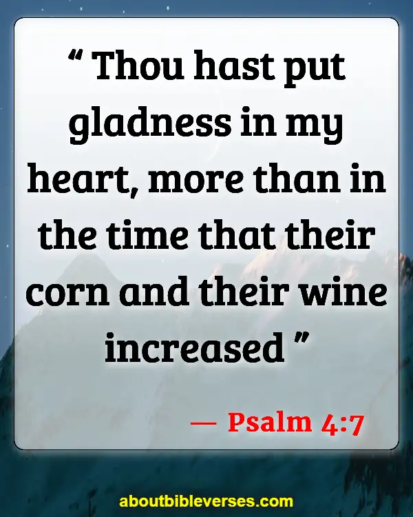 Blessed and Happy Sunday Bible Verses for Inspiration (Psalm 4:7)