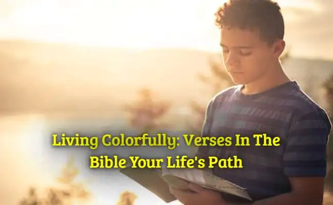 Living Colorfully Verses In The Bible Your Lifes Path