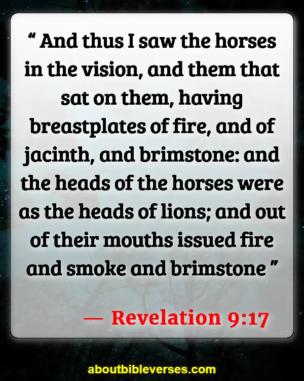Scariest Bible Verses From Revelations (Revelation 9:17)