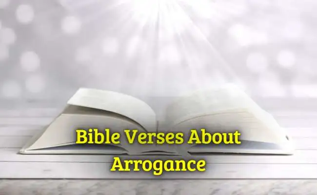 Bible Verses About Arrogance