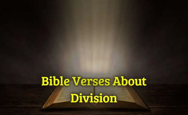 Bible Verses About Division