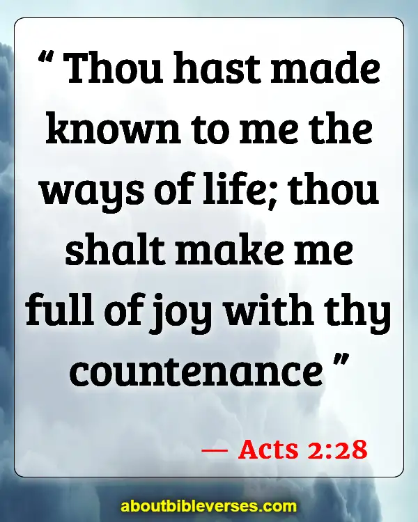 Bible Verses About Being Aware Of God's Presence (Acts 2:28)