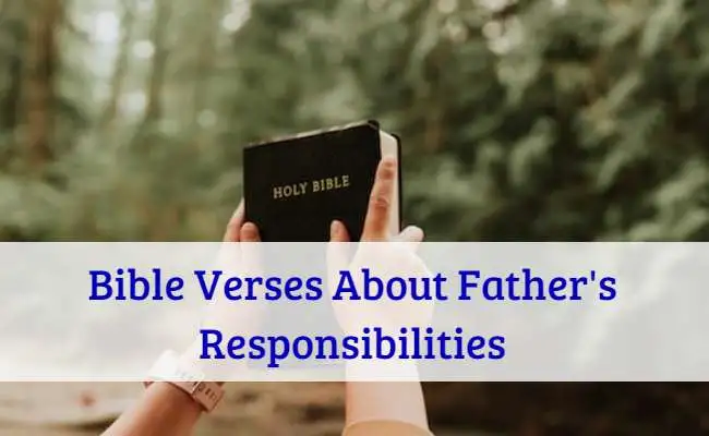 Bible Verses About Fathers Responsibilities