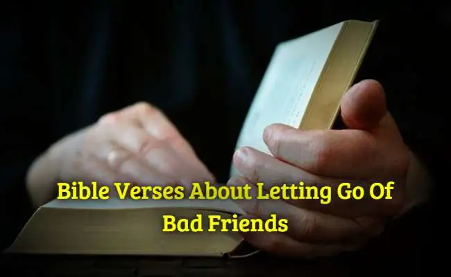 Bible Verses About Letting Go Of Bad Friends