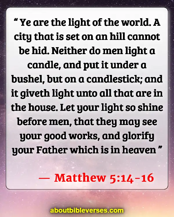 Bible Verses About Missions And Evangelism (Matthew 5:14-16)