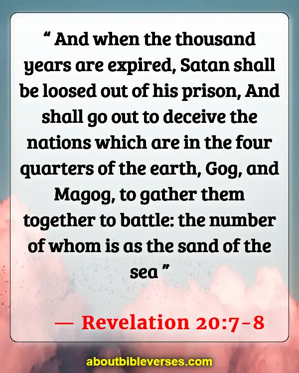 Bible Verses About Satans Deception (Revelation 20:7-8)