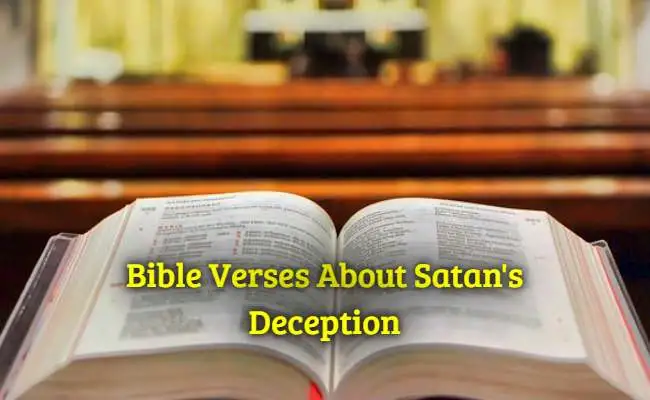 Bible Verses About Satans Deception