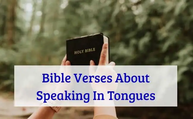 Bible Verses About Speaking In Tongues