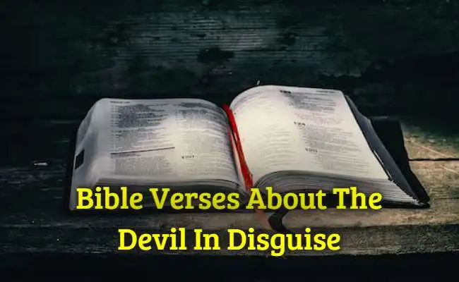Bible Verses About The Devil In Disguise