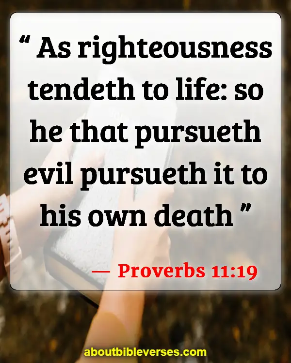 Bible Verses About The Wicked Being Punished (Proverbs 11:19)