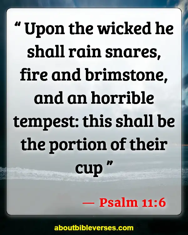 Bible Verses About The Wicked Being Punished (Psalm 11:6)
