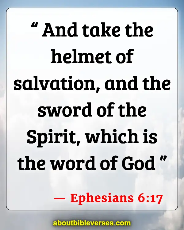 Bible Verses About Warriors (Ephesians 6:17)