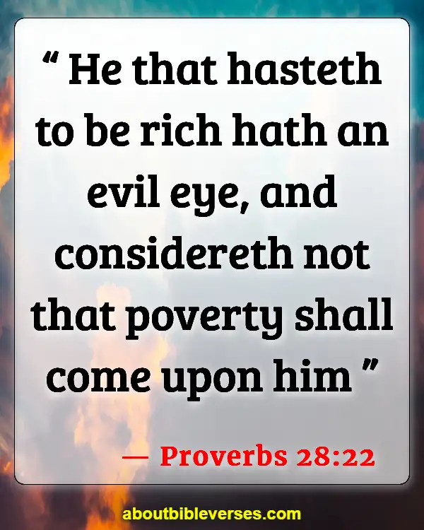 Bible Verses For Money Problems (Proverbs 28:22)