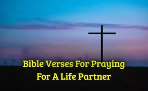 Bible Verses For Praying For A Life Partner