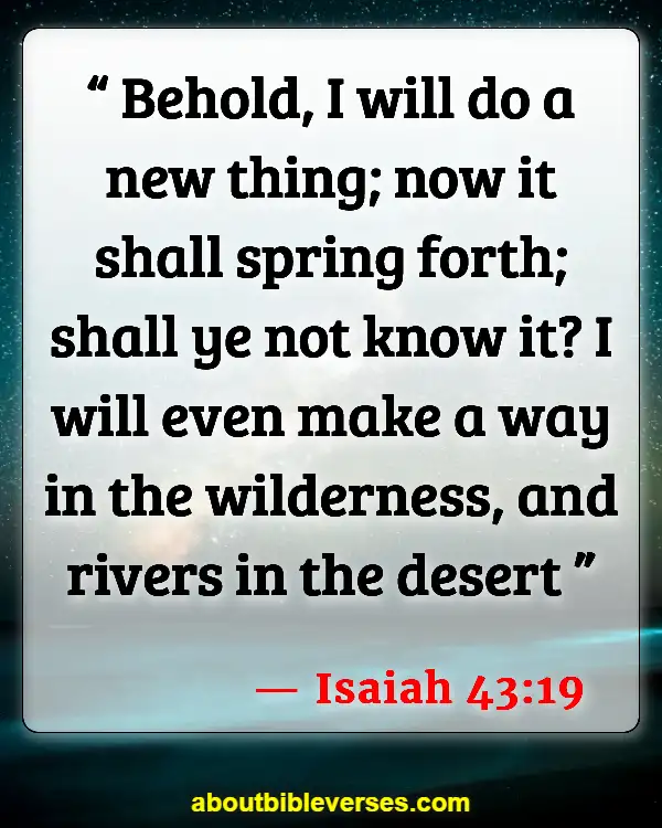 Bible Verses God Will Make A Way (Isaiah 43:19)