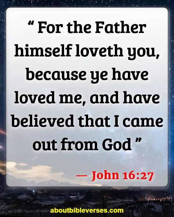 Bible Verses On Friendship With God (John 16:27)