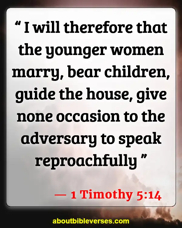 Bible Verses On Marriage Problems Solutions (1 Timothy 5:14)